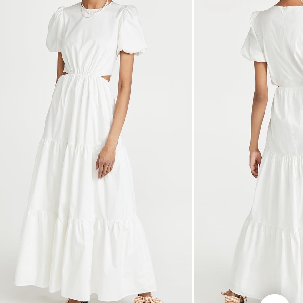 WAYF Cut Out Tiered Maxi Dress